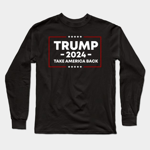 Trump 2024 Long Sleeve T-Shirt by MZeeDesigns